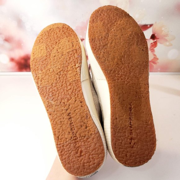 NEW without tag SUPERGA 2750 Wool Blend Lace-Up Sneakers 8. Worn once. - Picture 8 of 8